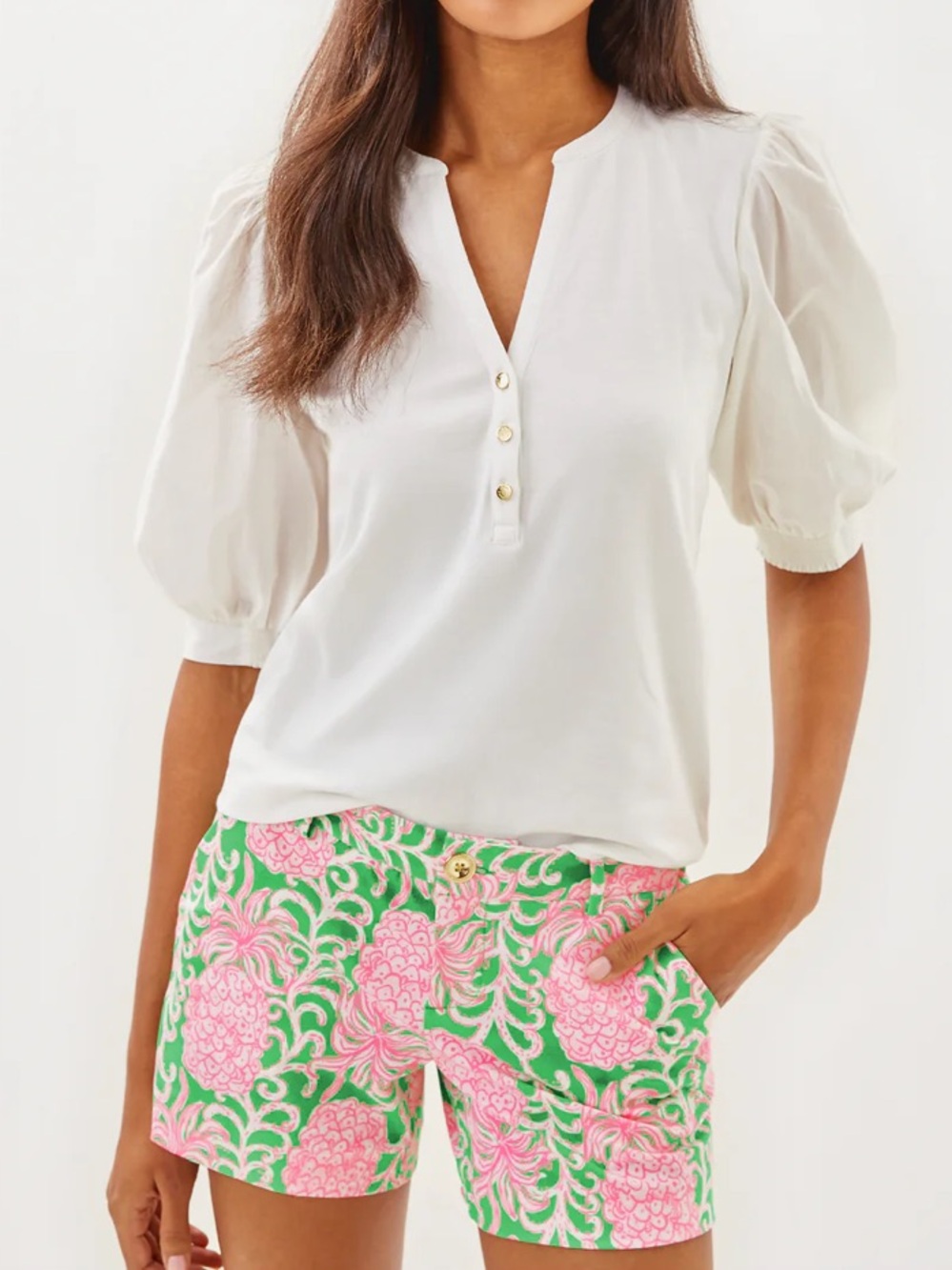 Lilly Pulitzer 5" CALLAHAN KNIT SHORT PARTY LIKE A PINEAPPLE
